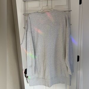 Eddie Bauer Light Gray Women's Sweatshirt Dress